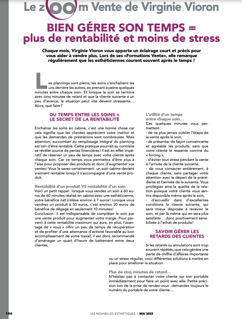 BIEN GÉRER SON TEMPS = plus de rentabilité et moins de stress